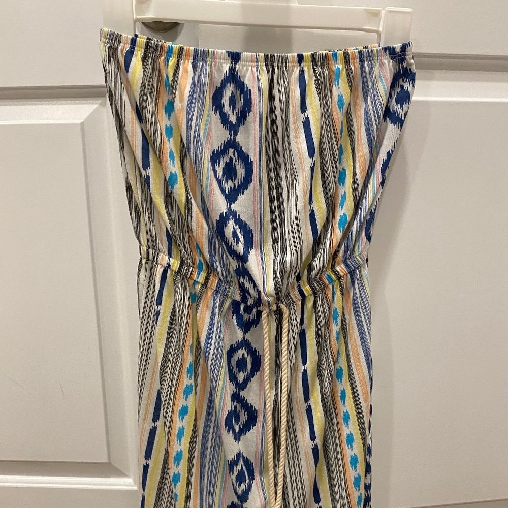 strapless dress/cover up